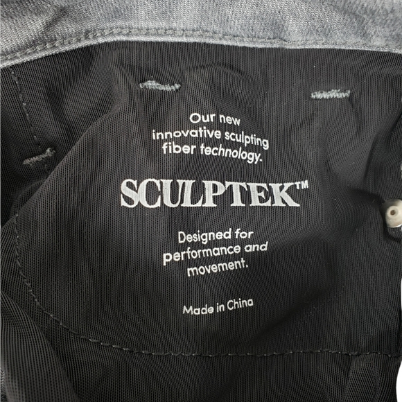 Athleta Grey SCULPTEK Skinny Jeans Tights Grey Wash Movement Size 2P - Picture 14 of 15